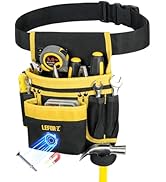 Tool Belt,Magnetic Tool Pouch,13-Pockets Tool Belts for Men,Detachable &amp; Adjustable Tool Pouch be...