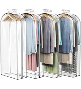 Liuoud Clear Garment Bag For Hanging Clothes 50