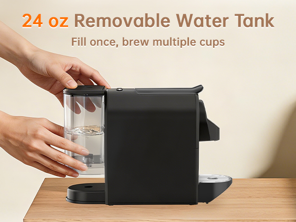 24 ounce removable water tank
