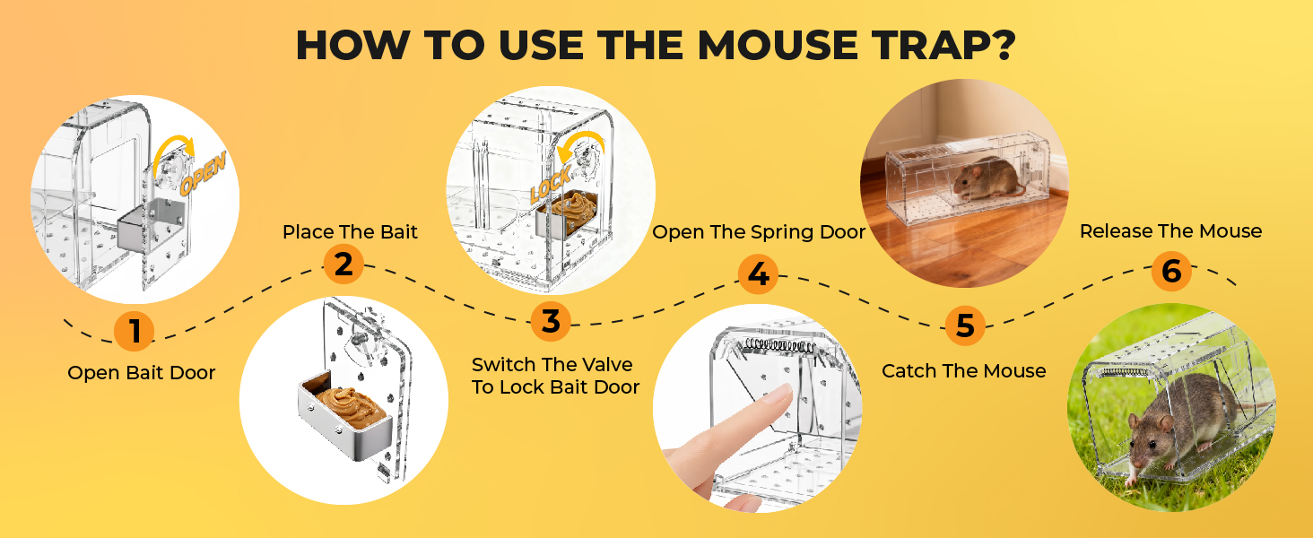 mice traps reusable and easy to clean