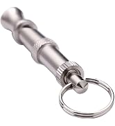 Labriciyon Silver Adjustable Ultrasonic Dog Whistle, Portable Supersonic Whistle for Dog Training...