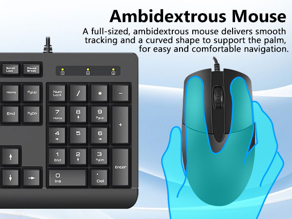Wired Keyboard Mouse Combo
