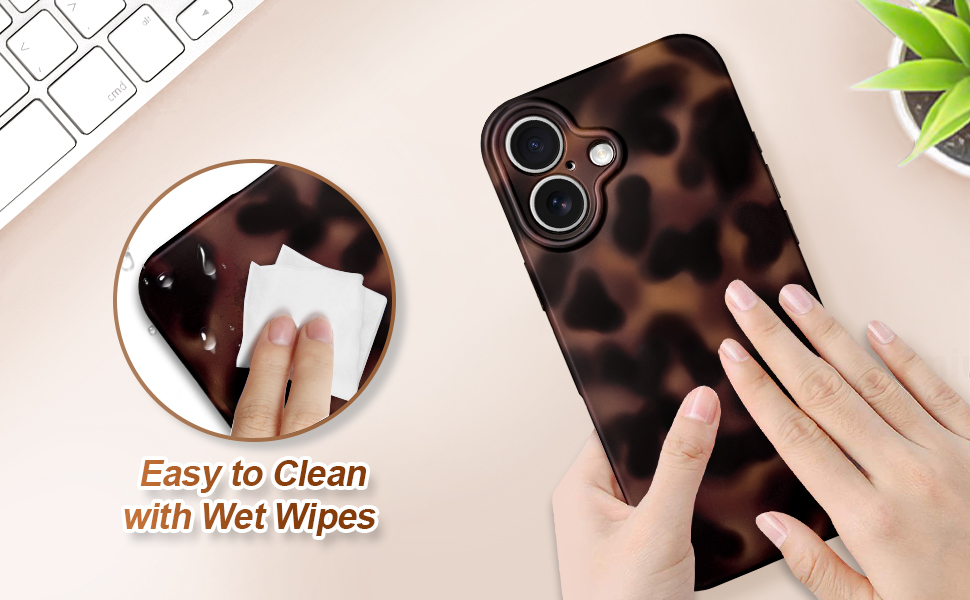 protective iphone case 16 tortoise shell