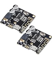 MakerHawk 2pcs Bluetooth Audio Receiver Board BT 5.0 Stereo Audio Amplifier 3.7-5V Car Speaker Am...