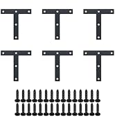 SAYAYO T Brace, 120x120mm (5" x 5") T Brackets Mending Plate Flat Repair Plates Joining Bracket B...