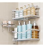 ODesign Shower Caddy 3 Pack-Shower Organizer Shelves Rack Rustproof SUS304 Stainless Steel for Ba...