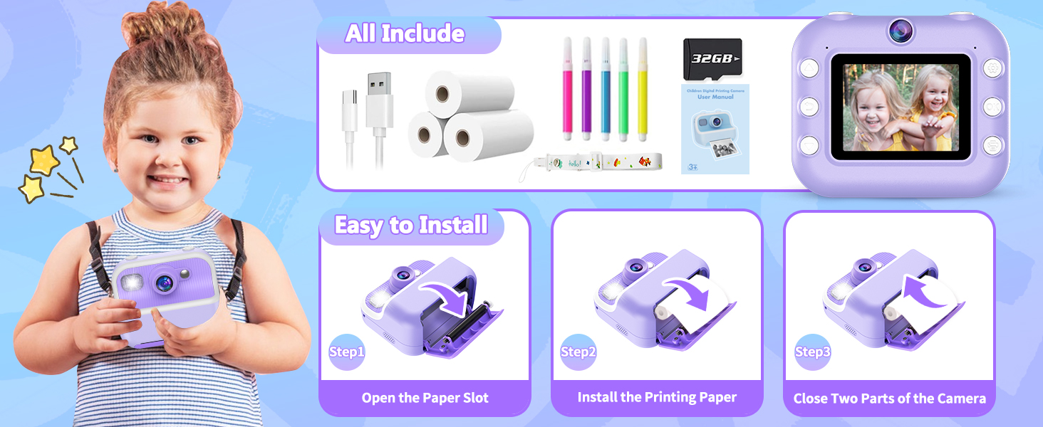 camera with instant pictures