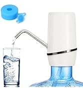 2-5 Gallon Portable Water Dispenser, Water Bottle Pump Rechargeable for 5 Gallon with Silicone Ca...