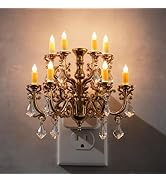 Briignite LED Night Lights Plug into Wall, Chandelier Night Light with Dusk to Dawn Light Sensor,...