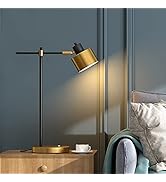 OYEARS 22.2“ Modern Industrial Desk Lamp for Reading LED Metal Table Lamp Light for Office Bedroo...