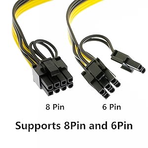 6+2 pin PCIe power converter
