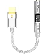 NK1 MAX USB C to 3.5mm Female Headphone Jack Adapter, Hi-Res 32bit/384KHz USBC to Aux Audiophile ...