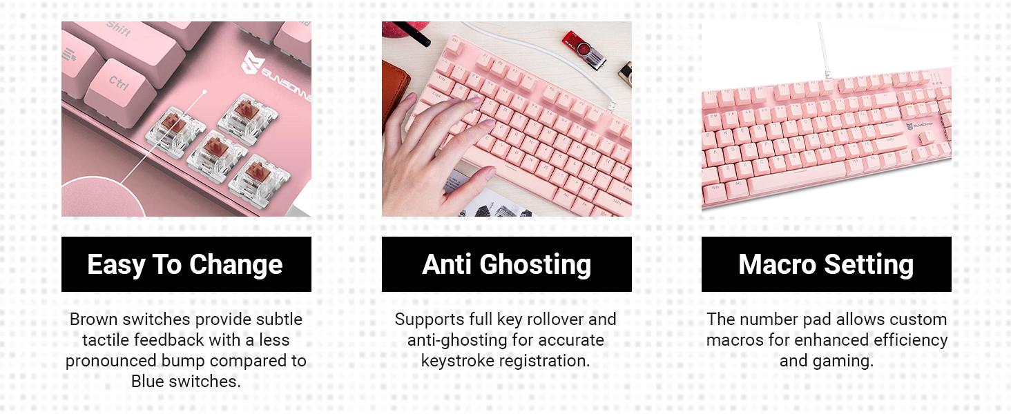 pc accessories gaming rgb full-size mechanical keyboard quiet mechanical keyboard computer keyboard