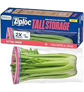 Ziploc Tall Food Storage Bags, 10 Count
