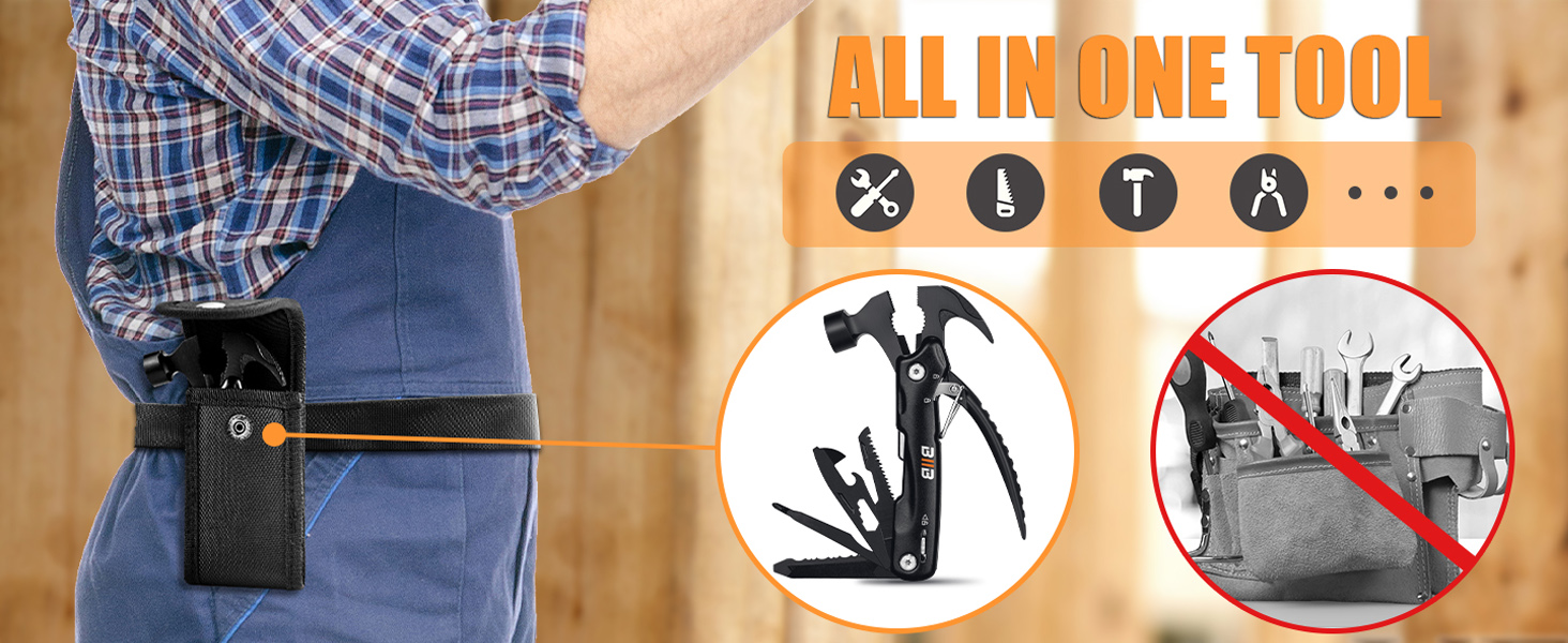 hammer multitool gifts men anniversary birthday gifts for men camping essentials survival gear tools