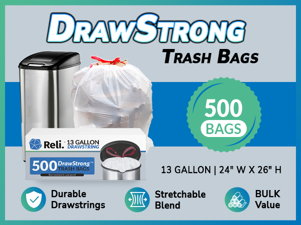 SuperValue Clear Trash Bags (33 Gallon | 125pk)