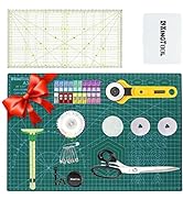 78 Pcs Rotary Cutter Set - KingTool 45mm Cutter Kit with A3 Cutting Mat, Fabric Scissors 3 Replac...