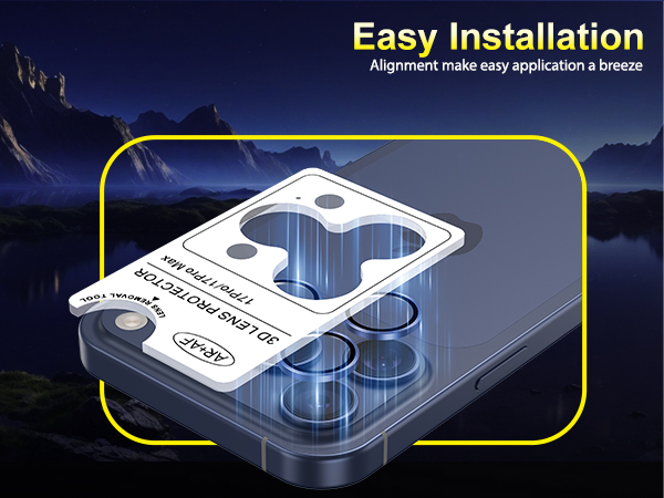 iPhone camera lens cover 17 pro
