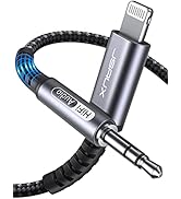 JSAUX Lightning to 3.5mm Audio Cord 6FT, [Apple Mfi Certified] Aux Cable Compatible with iPhone 1...