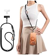 TORRAS Phone Lanyard with Hanging Loops, Adjustable Anti Theft Phone Strap Crossbody for iPhone 1...