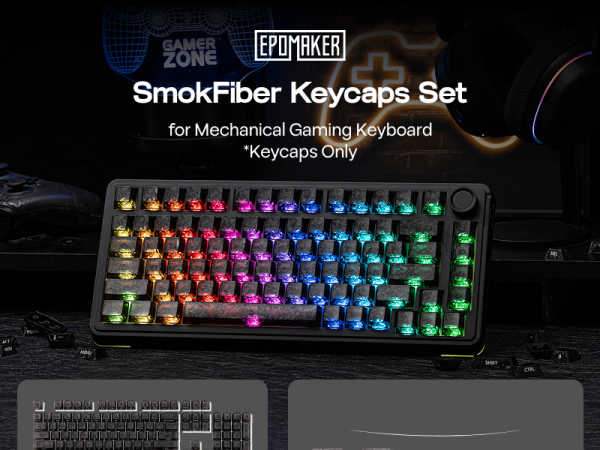 EPOMAKER SmokFiber Keycaps Set