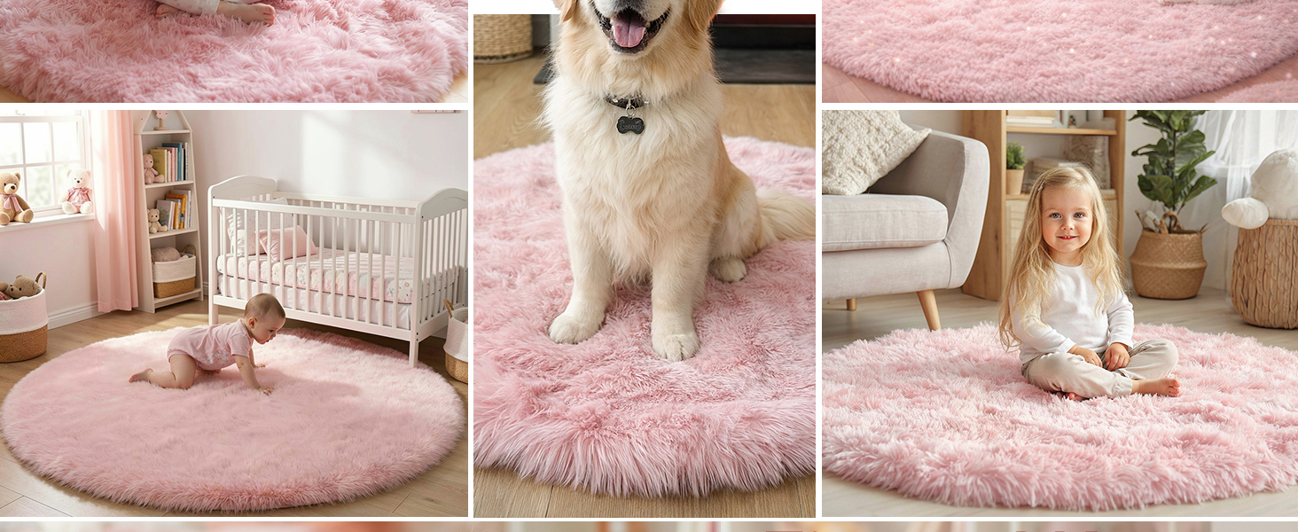 Amdrebio pink rug A+6A D