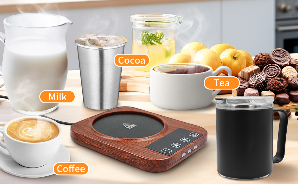 Large Candle Warmer Plate,Cup Warmer for Desk - Electric Coffee Mug Warmer,Wax Candle Warmer,Candle