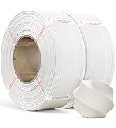 MarsWork PLA Matte Refill Filament 2-Pack Bundle (2kg/4.4lbs) for Reusable Spools, 1.75mm Spool-L...