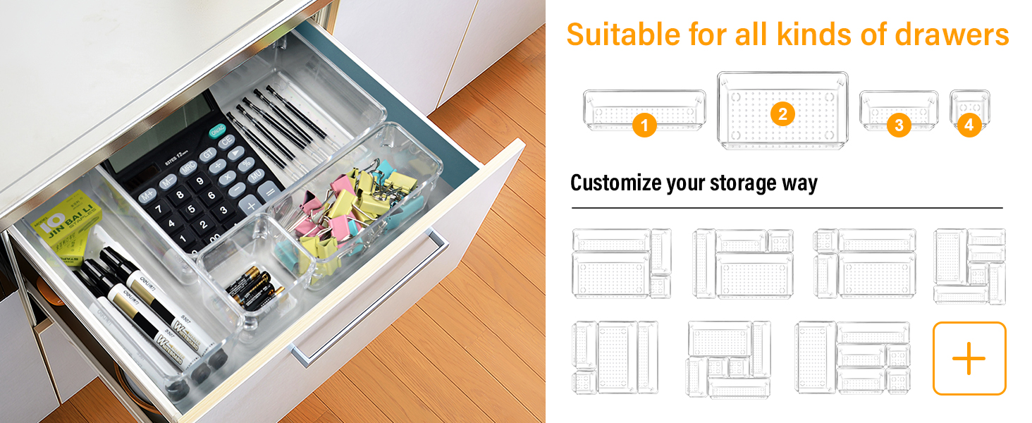 plastic drawer storage