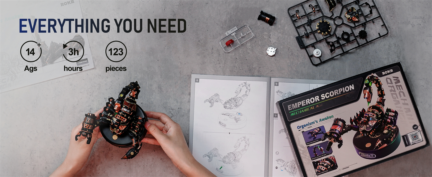 ROKR metal puzzles building kits