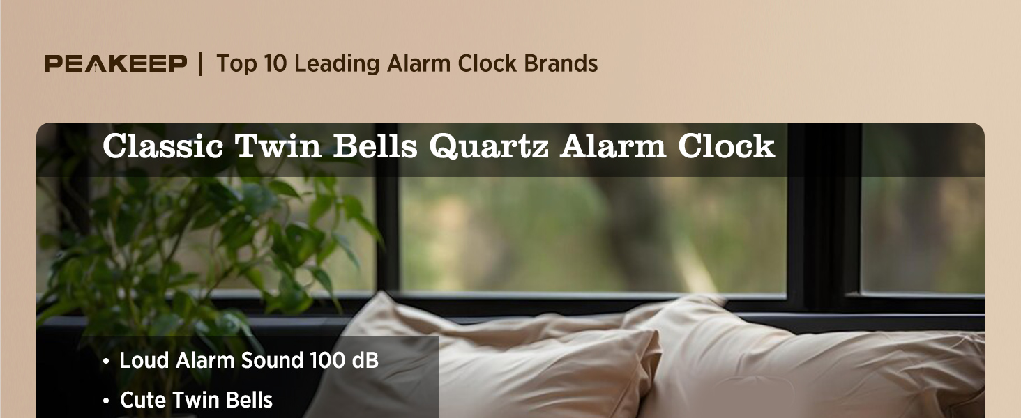 Vintage Alarm clock with Old Fashioned Style