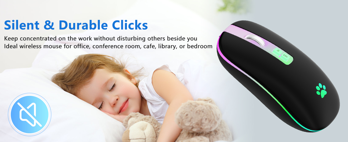 Silent Mouse Comfortable Cordless mouse