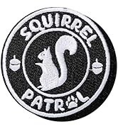 XMJY Squirrel Patrol Patch - 1 Pc Funny Embroidered Animal Patch with Hook and Loop, Morale Patch...