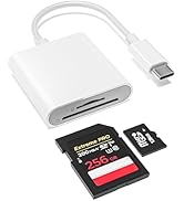YOFEEPOP USB-C SD Card Reader, Dual Slot for SD/MicroSD Cards, Type C SD Card Adapter Compatible ...