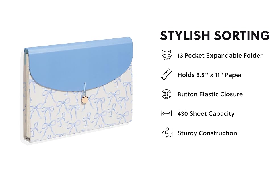 13 pocket expandable folder