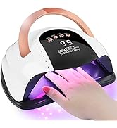 268W UV LED Nail Lamp, LKE Nail Dryer for Gel Polish, 4 Timers UV Nail Lamp Professional Nail Lig...