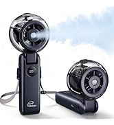 Rrtizan Handheld Misting Fan Portable - Small Personal Mister Fan Blow Cold Air,USB Rechargeable,...