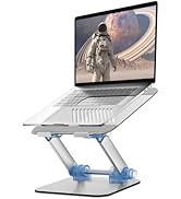 Adjustable Ergonomic Laptop Notebook Tablet Stands, Strong Sturdy Keystroke Aluminum Well-Built D...
