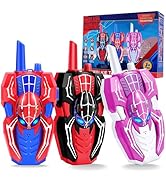 Vvinca Spider Walkie Talkies for Kids Toys Ages 3 4 5 6 7 8 9 10 Boys Girls 3 Pack Superhero Toys...