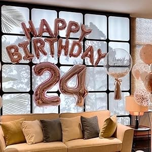Happy Birthday Balloons Banner