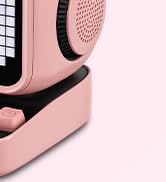 Retro Robot 5-in-1 Bluetooth Speaker: 15W Wireless Charger, Pixel LED Screen, 10W Stereo Sound &amp; ...