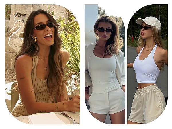 small oval sunglasses