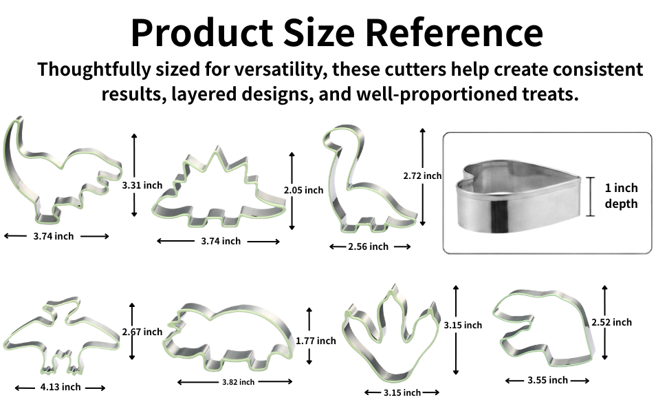 product size thoughtfully
