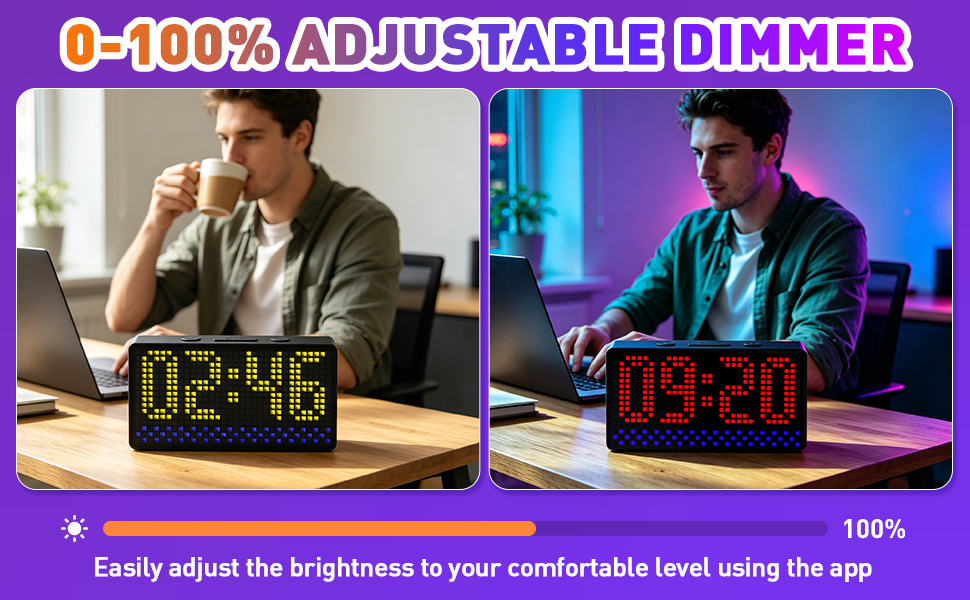 Programmable Pixel Digital Clock