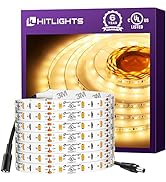HitLights LED Strip Lights Warm White 3000K, 16.4ft Premium Tape Light for Bedroom, 300 LEDs/Reel...