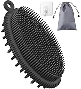 HEETA Silicone Body Scrubber, Gentle Exfoliating Body Scrubber, 2 in 1 Silicone Body Brush, Showe...