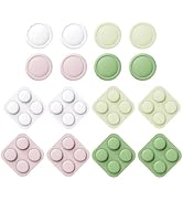 PlayVital Button Caps + Thumb Grip Set for Nintendo Switch 2, 8 Silicone Colorful ABXY Directiona...