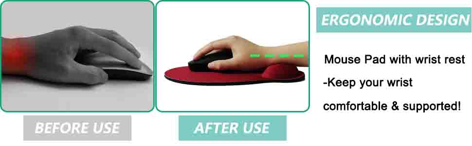 Mouse Pad with Wrist Support