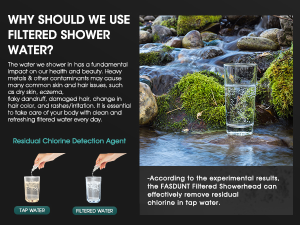 shower filter head for hard water