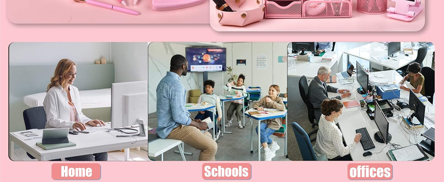 Pink Desk Organizers